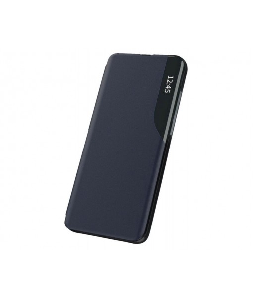 Husa Samsung Galaxy S22 Ultra, Tip Carte Eco Book Compatibila, Piele Ecologica, Albastru